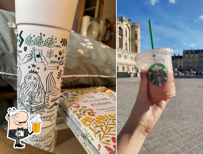 Commandez diverses boissons disponibles à Starbucks