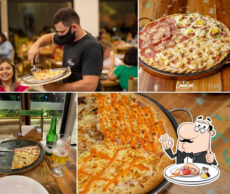 No Cavalini Pizzaria e Petiscaria, você pode conseguir pizza