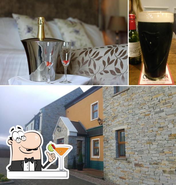 The image of drink and exterior at Ballyliffin Townhouse & Spa