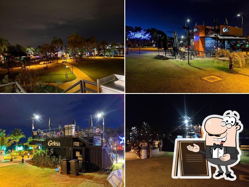 Desfrute da vista do exterior Geléia Burger Pontão Lago Sul: Milk Shake, Batata Rústica, Delivery, Brasília DF