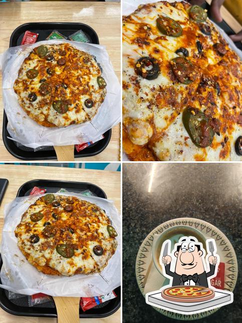Order pizza at Dolphin cafe