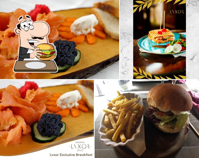 Prenez un hamburger à Café & Restaurant Lvxor Split