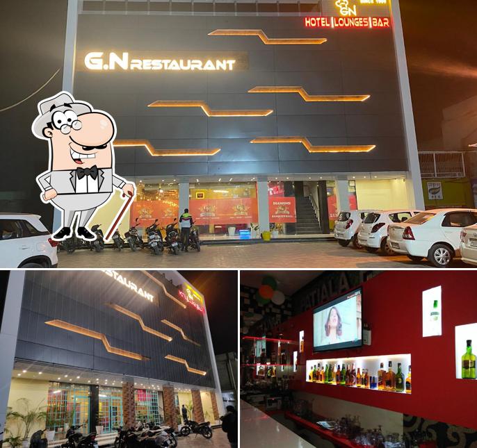 The exterior of G.N Restaurant