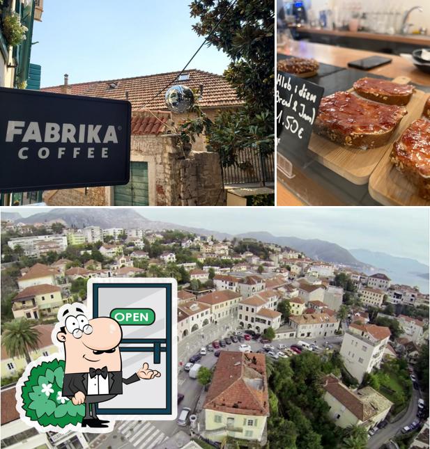 Unter anderem finden Sie außen und fleisch im FABRIKA COFFEE Herceg Novi