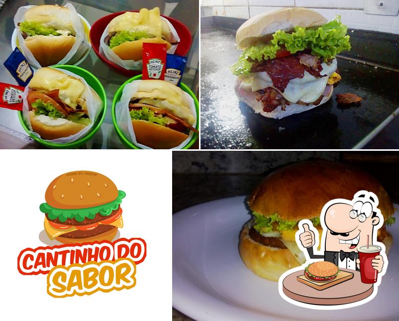 Os hambúrgueres do Hamburgueria Cantinho Do Sabor irão satisfazer diferentes gostos