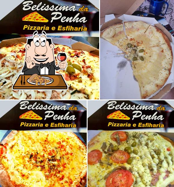 Escolha pizza no Pizzaria Belíssima Da Penha