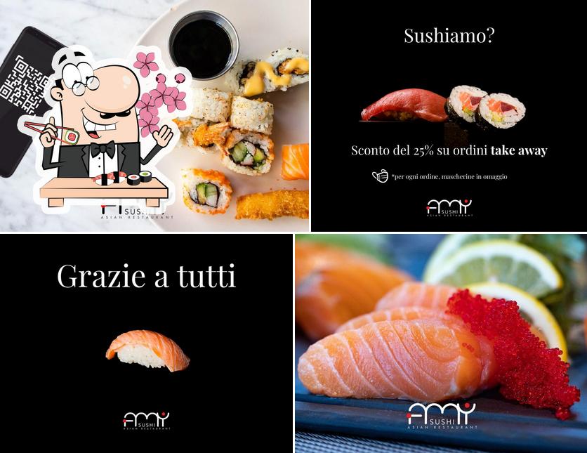 Essayez de nombreuses options de sushi