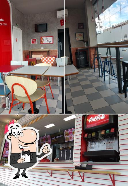 O interior do Bob's Burgers