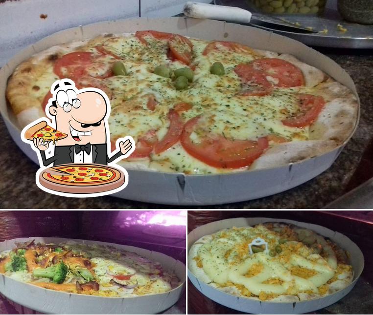 Peça diferentes estilos de pizza