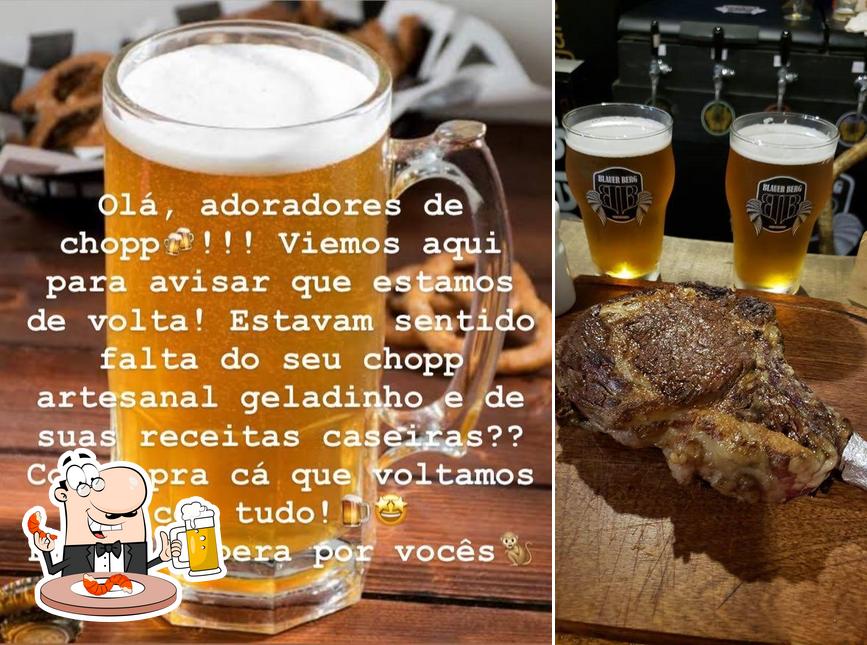 Você pode tomar um copo de cerveja leve ou escura