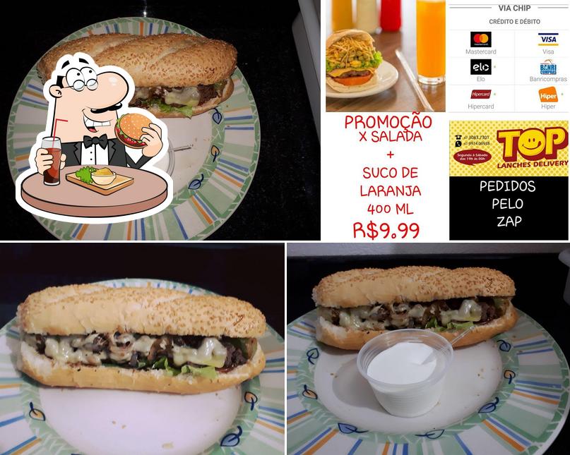 Consiga um hambúrguer no TOP Lanches Delivery