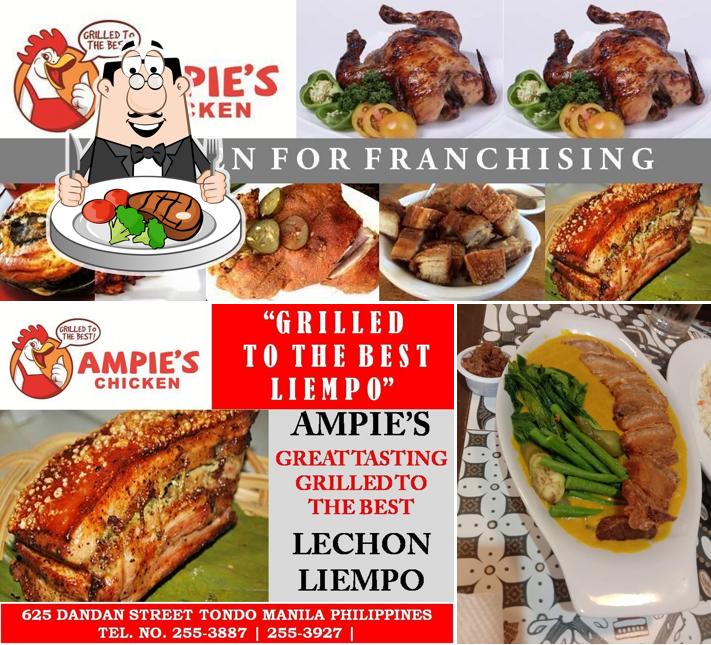 Get meat dishes at Ampie's Chicken Grill Haus