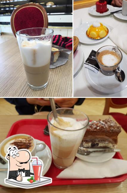 Enjoy a beverage at Bakery Thévenin Saint Placide