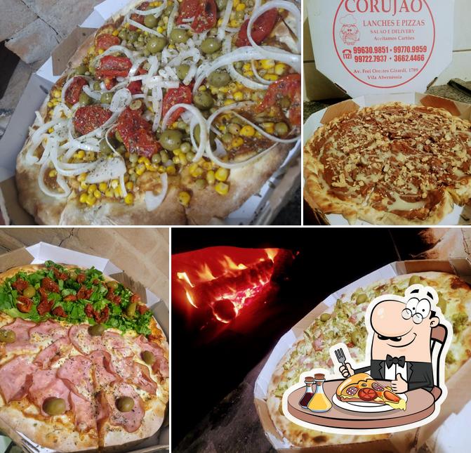 Consiga pizza no Corujão Lanches e Caldos