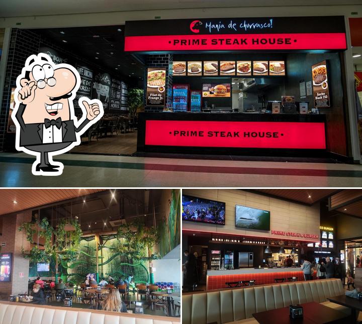 A imagem do Mania de Churrasco! Prime Steak & Burger’s interior e comida