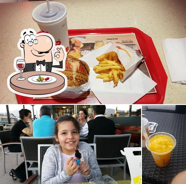 Еда и напитки - все это можно увидеть на этом изображении из Burger King Hunzenschwil