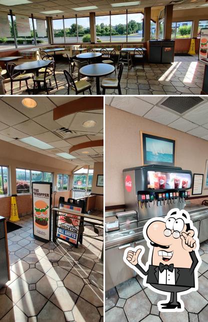 Burger King is distinguished by interior and exterior