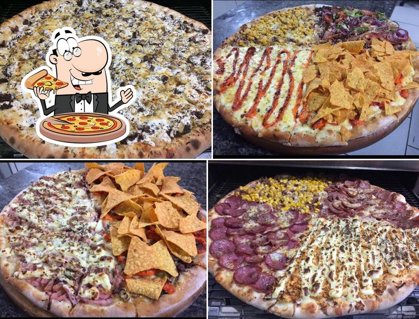 Consiga diferentes tipos de pizza