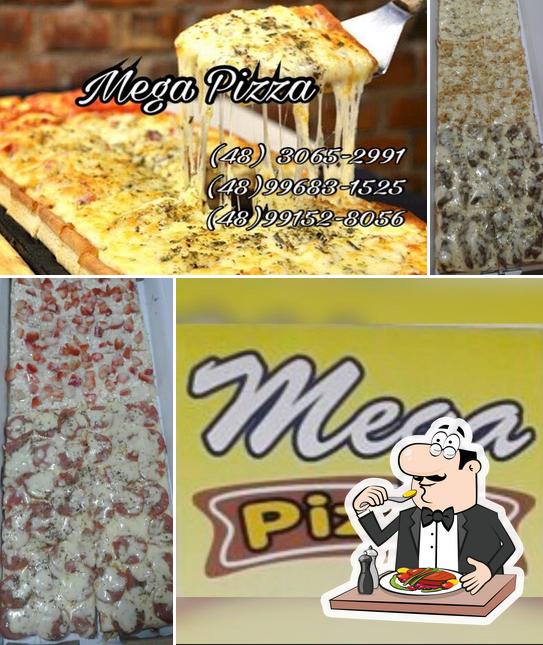 Comida em Mega Pizza