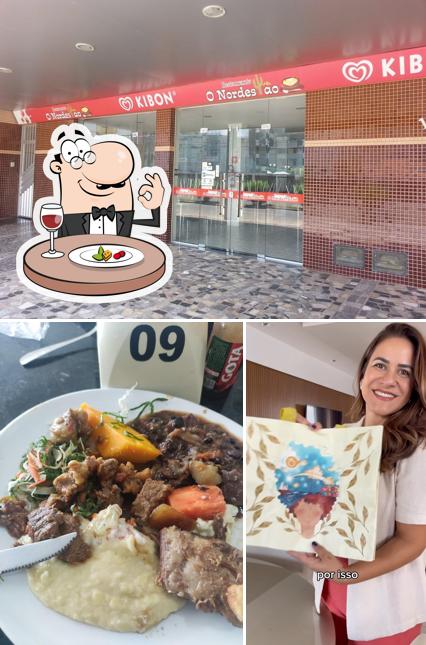 Entre diversos coisas, comida e exterior podem ser encontrados no O Nordestão