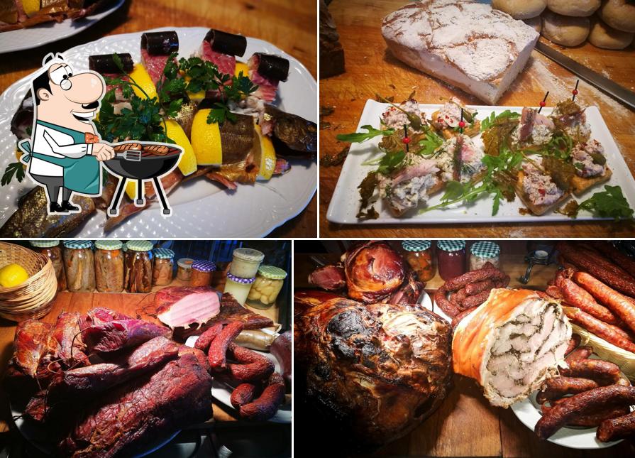 Try out meat dishes at Porchetta Bistro
