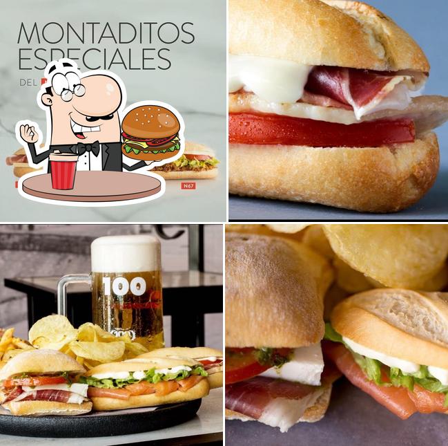 Try out a burger at 100 Montaditos