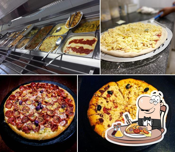 Consiga pizza no Battagini Restaurante e Pizzaria