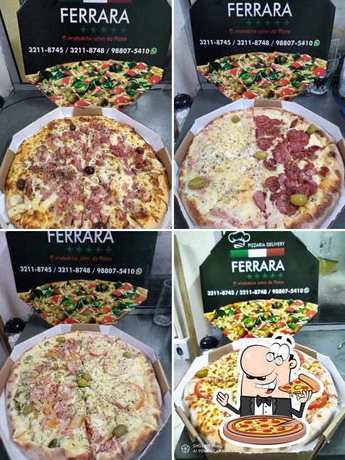 Consiga pizza no Pizzaria Ferrara