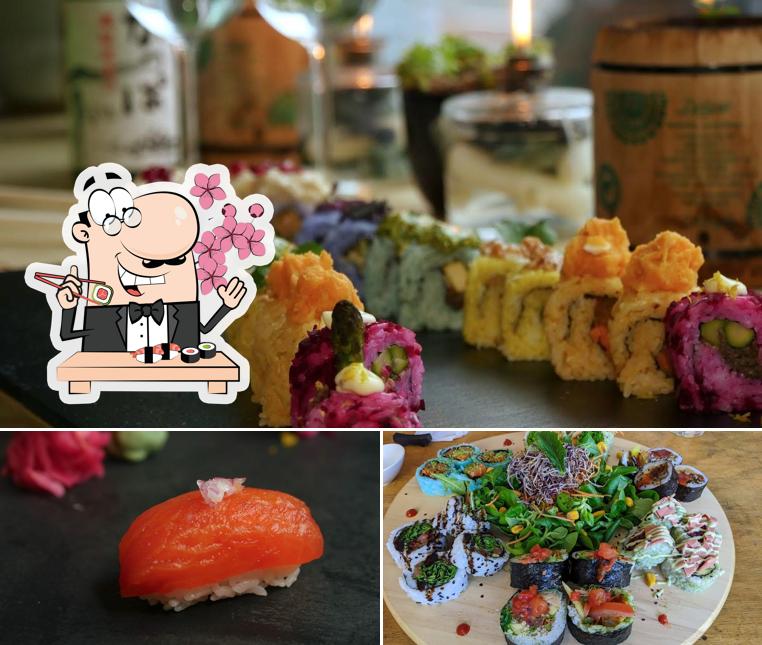 Sushi ist ein berühmtes Gericht, das aus Japan stammt