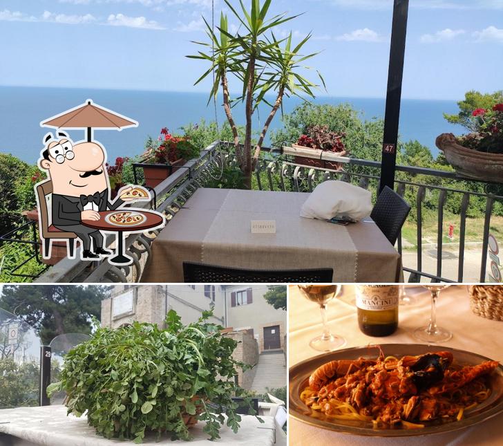 Tra le diverse cose da Ristorante La Rupe Sas si possono trovare la esterno e alcol