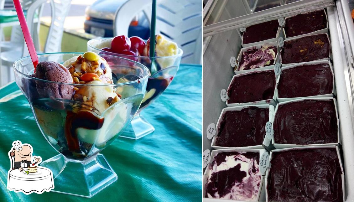 Sorveteria Picnic oferece uma escolha de pratos doces