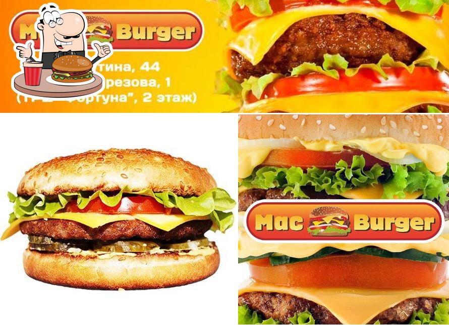 Закажите гамбургеры в "Мак Бургер"