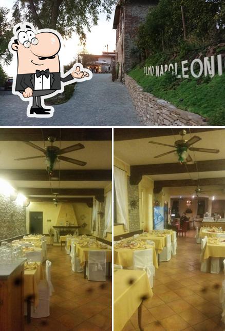 La foto di interni e esterno da Olmo Napoleonico Ristorante con forno a legna