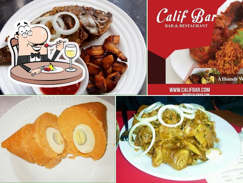 Food at Calif Bar