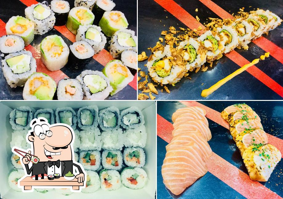 Les sushi sont offerts par Fuji Bangkok