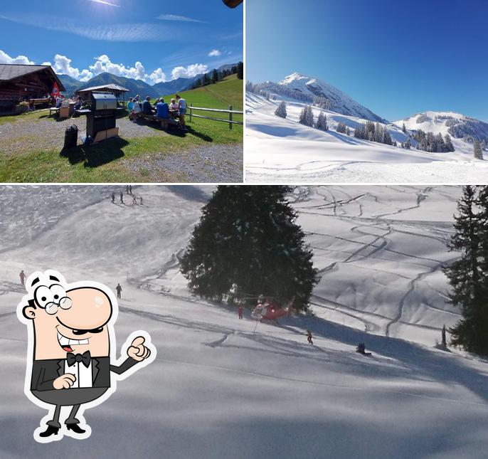 Puoi goderti l'aria fresca dal dehors di Alp-Restaurant Schwarzenberg