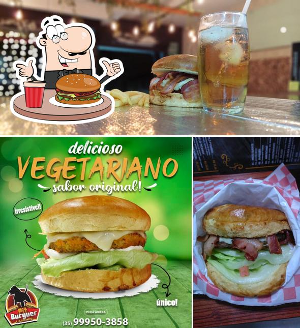 Peça um hambúrguer no Pit Burguer Lanches (lanches tradicionais, gourmet, vegetariano e vegano)