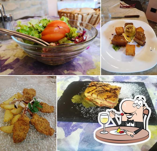 Cibo al ristorante la ca vecia