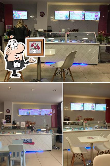 L'intérieur de Baskin robbins