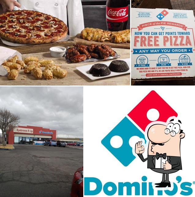 Look at the photo of Domino's Pizza