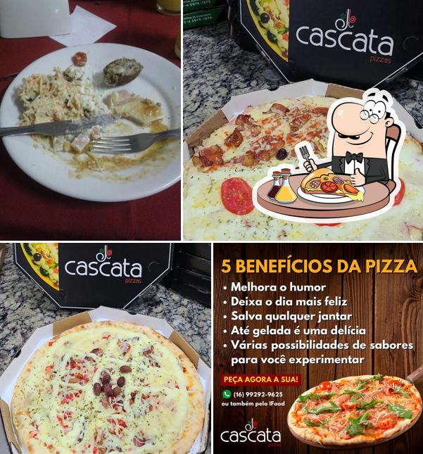 Escolha pizza no Cascata Pizza