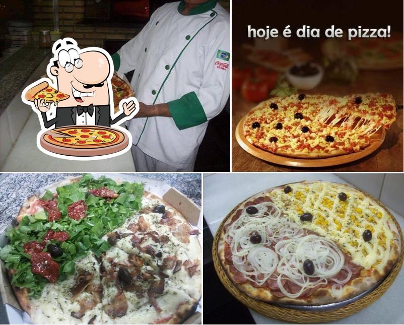 Peça diferentes estilos de pizza