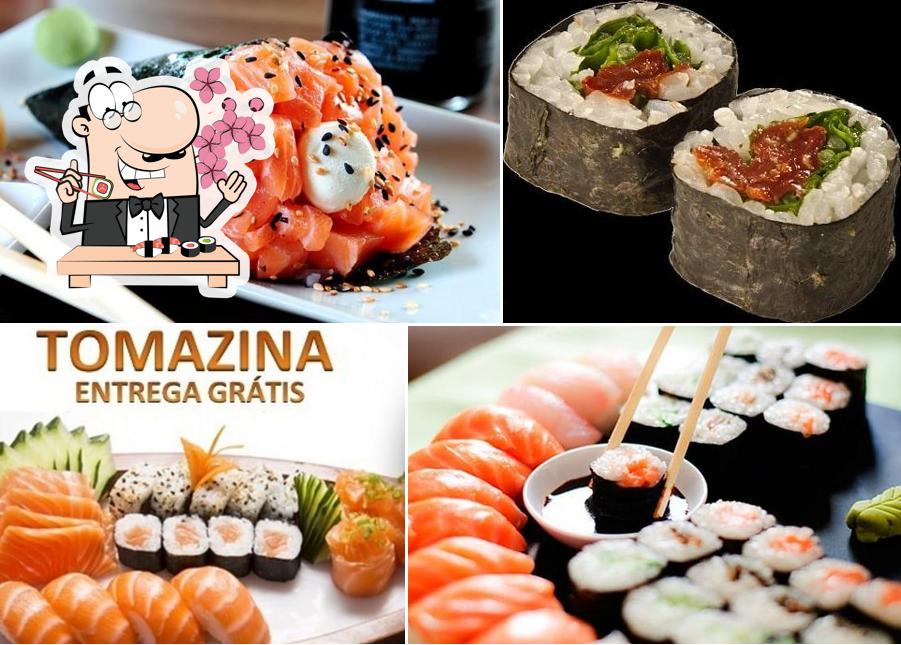 Peça diversas opções de sushi