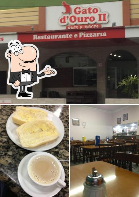 Esta é a foto ilustrando interior e bebida no Padaria Gato D'Ouro II