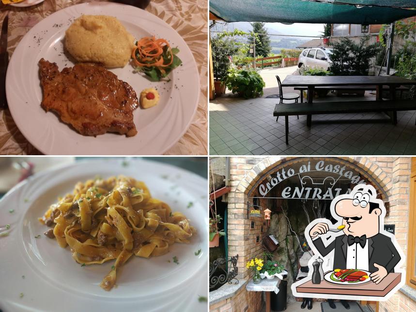 Platti al Ristorante Trattoria Crotto Ai Castagneti