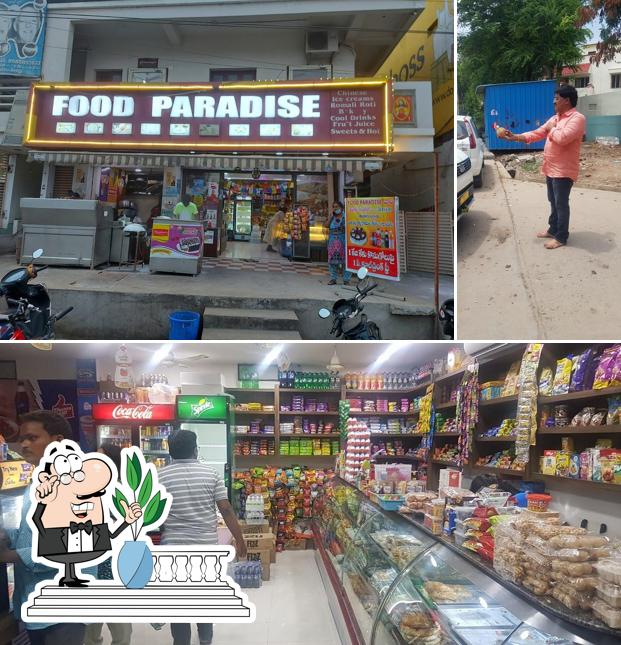 The picture of Food Paradise’s exterior and interior