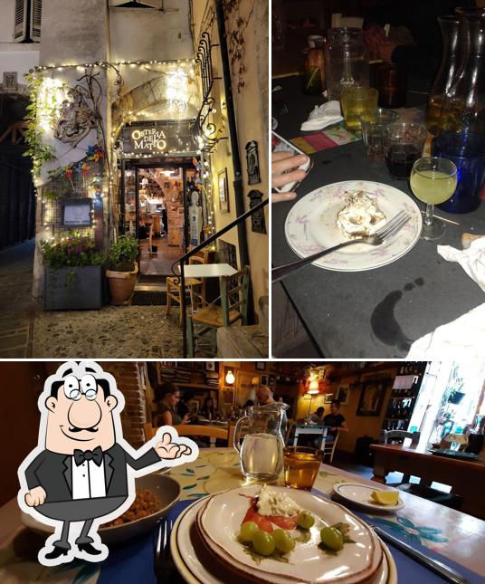 Gli interni di Osteria del Matto