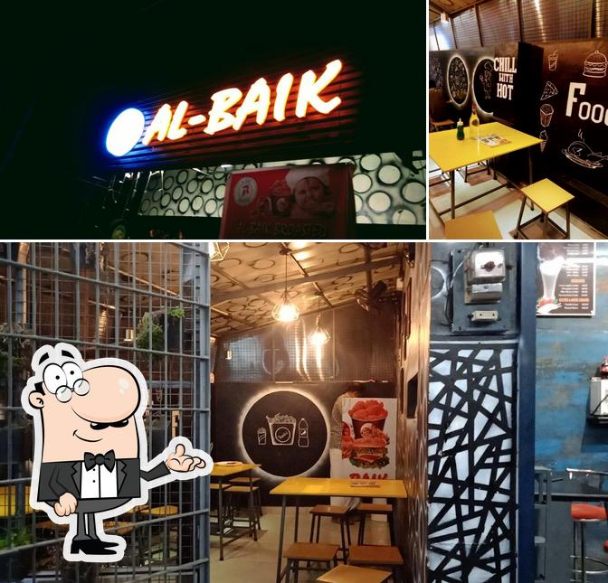 The interior of Broasted chicken AL-BAIK BROASTED