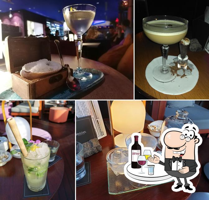 Atelier Cocktail bar serves alcohol