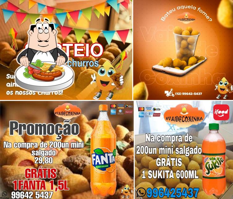 Confira a foto ilustrando comida e bebida a Vai De Coxinha